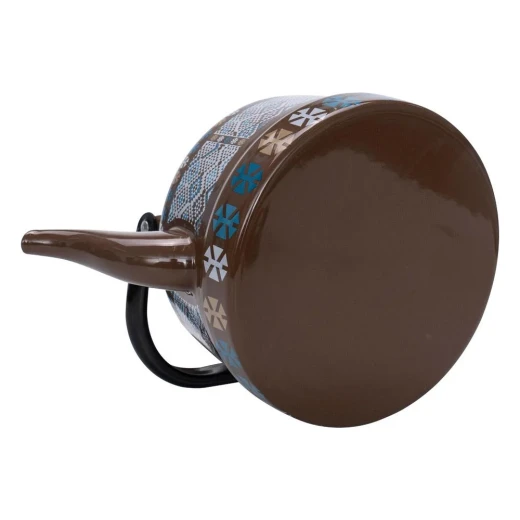 Atad  Engraved Ghadar Teapot, Brown , 1.1L, (19×14×20 cm) – Elegant Traditional Design, Travel-Friendly & Easy to Clean - Atad - Image 2
