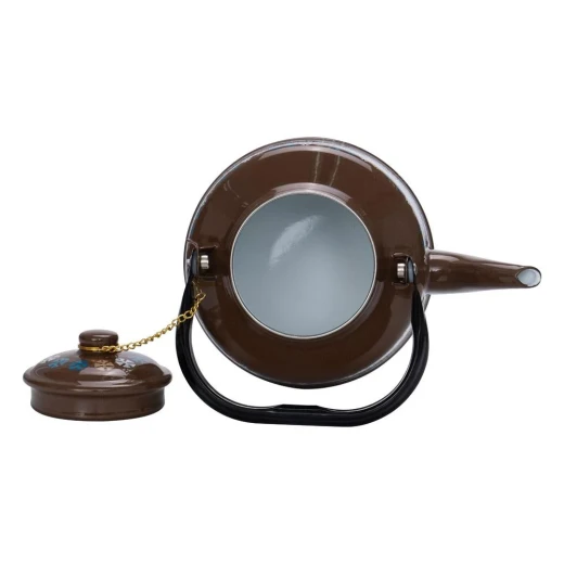 Atad  Engraved Ghadar Teapot, Brown , 1.1L, (19×14×20 cm) – Elegant Traditional Design, Travel-Friendly & Easy to Clean - Atad - Image 3