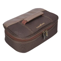 Travel Bag for Tea Glasses & Cups – 9 Pieces, Coffee Color, Size 9.5×18×29 cm