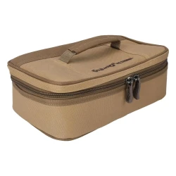 Travel Tea Glasses & Cups Bag 9 Pieces, Khaki Color, Size 9.5×18×29 cm