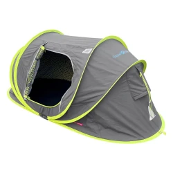 Modern Cotton Sleeping Tent 2.4×1.2×1 m – Durable & Easy Setup (Gray × Lime)