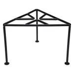 مركاب نار مثلث 20×20 سم – متين وثابت، يتحمل الحرارة العالية، سهل الحمل والتخزين من عتاد - عتاد
