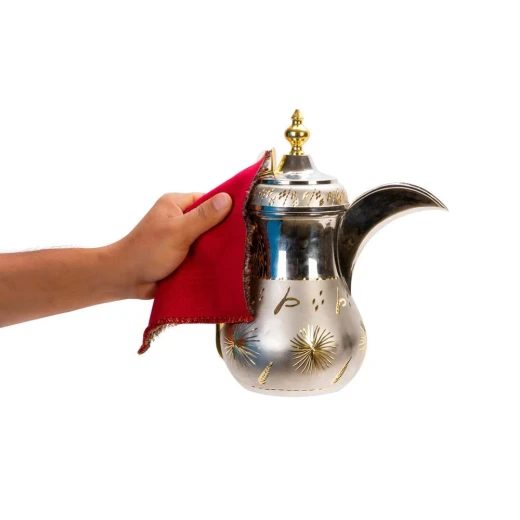 مساكة قطن تراثي أصفر 17 سم – يحمي من الحرارة، تصميم نجدي فاخر، متين للاستخدام اليومي  - عتاد - Image 2