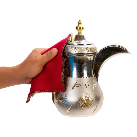 مساكة قطن تراثي كوفي 17 سم – يحمي اليدين من الحرارة، تصميم تراثي أنيق، حماية للأسطح - عتاد - Image 2