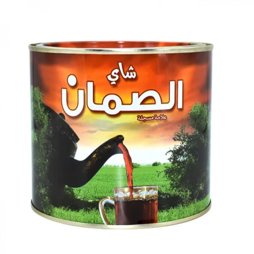 شاي أسود فاخر بطعم أصيل, 360 غم , مثالي للبر والرحلات – من شاي الصمان شاي أسود فاخر بطعم أصيل, 360 غم , مثالي للبر والرحلات – من شاي الصمان