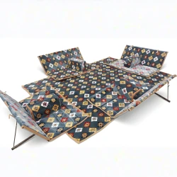 Atad Arabic Floor Seating Set with Backrests + 4 Cushions + 2×3m Carpet