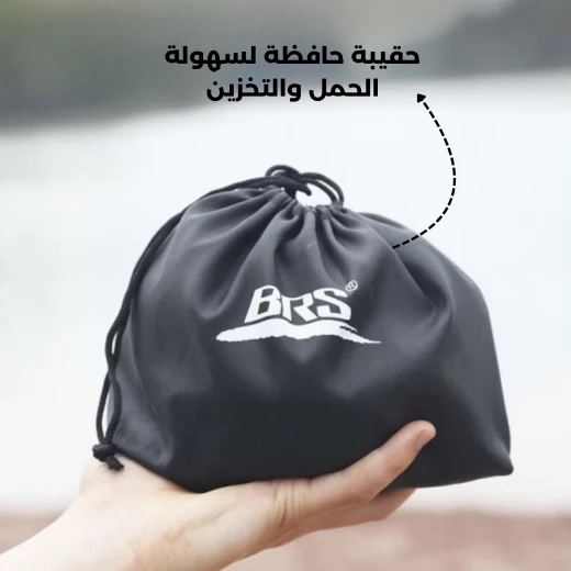 موقد رحلات وتخييم دائري 5 عيون (خماسي) مضاد للرياح مع إشعال ذاتي وحقيبة تخزين – موقد محمول عالي الطاقة بقدرة  16000 واط من عتاد - عتاد - Image 4