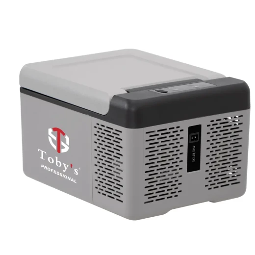 TOBY'S 9 Liter Portable Mini Car Freezer & Refrigerator – 10 Quart 12V/24V DC Fast Cooling Electric Cooler for Outdoor Camping, RV & Trucks
