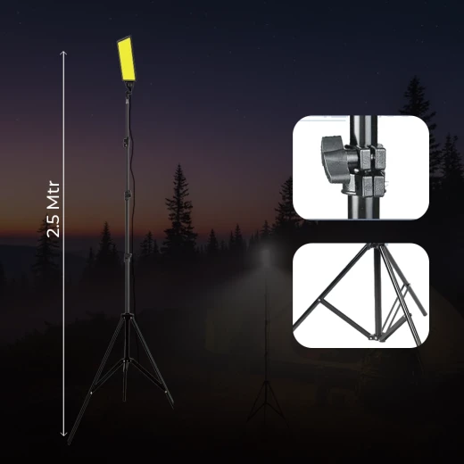 Toby’s BVT-01 Multifunction Outdoor Camping Light 2500LM with 2.6M Tripod & Remote Control - Tobys - Image 3