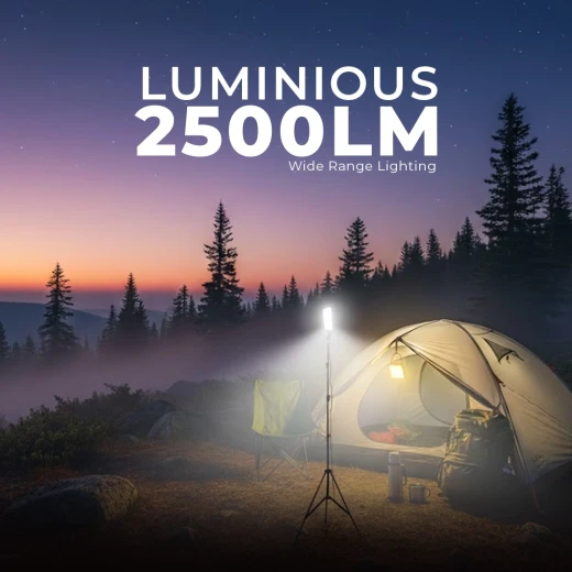 Toby’s BVT-01 Multifunction Outdoor Camping Light 2500LM with 2.6M Tripod & Remote Control - Tobys - Image 2