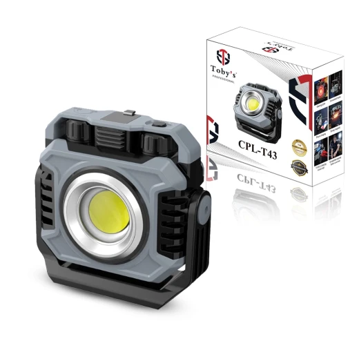 TOBY’S CPL-T43 360° Dual-Source Rechargeable Work Light – 1800 Lumens LED Flood & Spot Lamp, Adjustable Color Temperature (2700K–8000K), Magnetic Base, Stepless Dimming & 5000mAh Battery TOBY’S CPL-T43 360° Dual-Source Rechargeable Work Light – 1800 Lumens LED Flood & Spot Lamp, Adjustable Color Temperature (2700K–8000K), Magnetic Base, Stepless Dimming & 5000mAh Battery