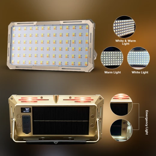 TOBY’S  Portable 150W LED Solar Work Light, 15000 Lumens – Solar & USB Rechargeable, IP66 Waterproof Flood Light - Tobys - Image 8