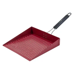 Atad Grill Tray 25.5×25.5×8 cm – Black – Non-Stick, Easy to Clean, Space-Saving & Heat Protection BBQ Tray
