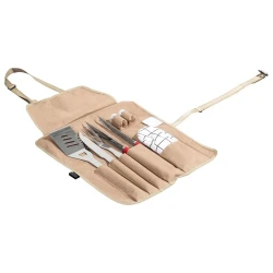 Atad 7-Piece BBQ Tool Set – Stainless Steel Complete Grilling Kit with Multi-Function Storage Bag