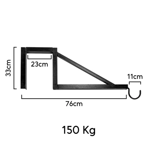 Atad Wall-Mounted Meat Hanger 86×31×33 cm – Durable & Space-Saving - Atad - Image 2