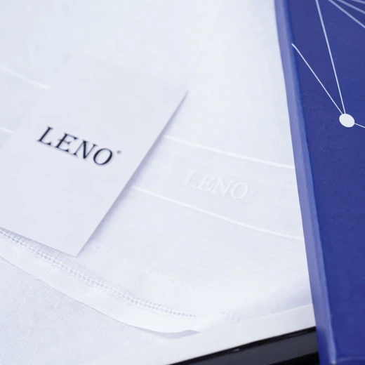 LENO Premium Italian White Shemagh, Fine Cotton Luxury Arab Headscarf with Elegant Classic Weave Size 55 - Leno - Image 3