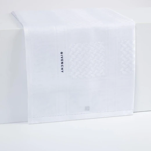 GIVENCHY Premium White Cotton Shemagh – 100% Pure Cotton Elegant Traditional Headscarf 58 - Givenchy - Image 2