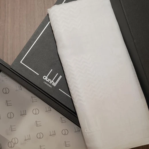 DUNHILL Premium White Cotton Shemagh, Size 58 – 100% Pure Cotton Elegant Traditional Headscarf - Dunhill - Image 2