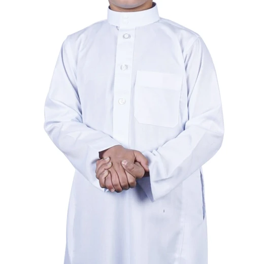 ثوب ولادي باللون الأبيض، مقاس 34 - بتصميم كلاسيكي أنيق من مدراز - مدراز - Image 3