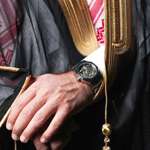 بشت رجالي باللون الأسود قبة قصب كمبيوتر، مقاس 58 – فاخر و أنيق من مدراز - مدراز - Image 4