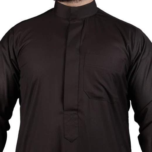 ثوب بني سادة مقاس (3 اكس لارج) بتصميم كلاسيكي أنيق ‏– من مدراز - مدراز - Image 2
