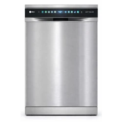 MEC Dishwasher DW7153CSS, 3 Breeds, 3 Sprinklers, 7 Main Programs + 3 Additional Features (Self-Cleaning / Auto Door Opening / Delay Start) , Energy Efficiency A+++, Full-color touch screen with icons, Low water consumption, Stainless steel construction, 1-year warranty
