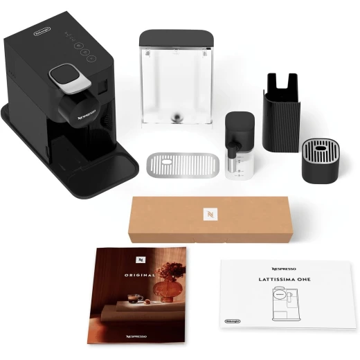 Nespresso Lattissima One Coffee Maker, Black | Includes Free Welcome Set of 7 Capsules  - Nespresso - Image 3