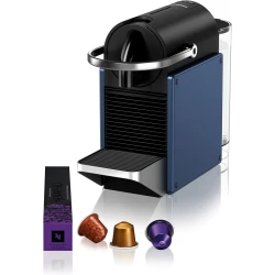 Nespresso Pixie C62 Coffee Machine, Blue | Includes Free Welcome Set of 7 Capsules 