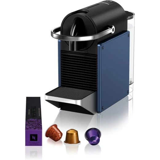 Nespresso Pixie C62 Coffee Machine, Blue | Includes Free Welcome Set of 7 Capsules Nespresso Pixie C62 Coffee Machine, Blue | Includes Free Welcome Set of 7 Capsules