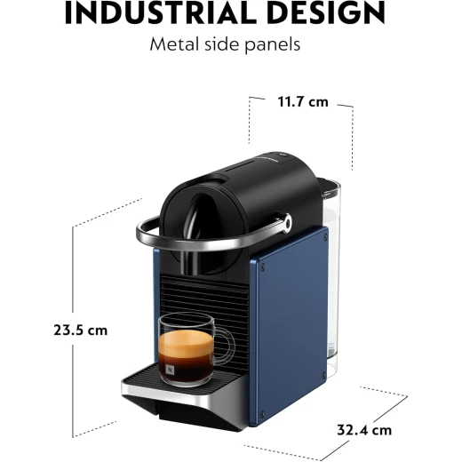 Nespresso Pixie C62 Coffee Machine, Blue | Includes Free Welcome Set of 7 Capsules  - Nespresso - Image 4