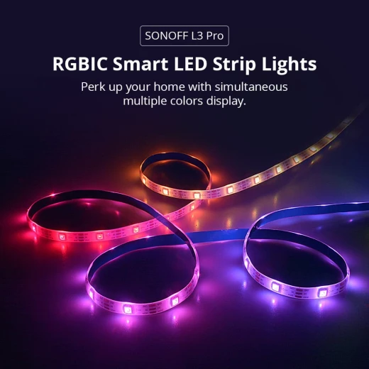 مصابيح شريط LED الذكية SONOFF L3 Pro RGBIC بطول 5 متر/16.4 قدم - سونوف - Image 2