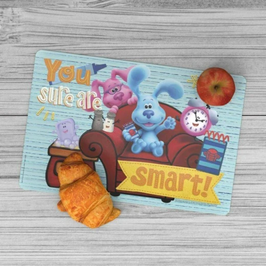 مفرش طاولة للأطفال من زاك ديزاينز بتصميم Blue’s Clues، خالٍ من مادة BPA ومتین - زاك ديزاينز - Image 2