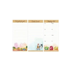 Inkology Food Magnetic Memo Pad - Fun School Supplies, Cute Stationery for Kids