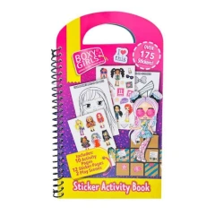 Inkology Boxy Girls Sticker Activity Book - Fun Coloring Toy