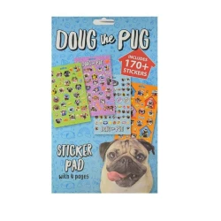 Inkology Doug the Pug Sticker Pad – Fun and Cute School Supplies for Kids and Dog Fans