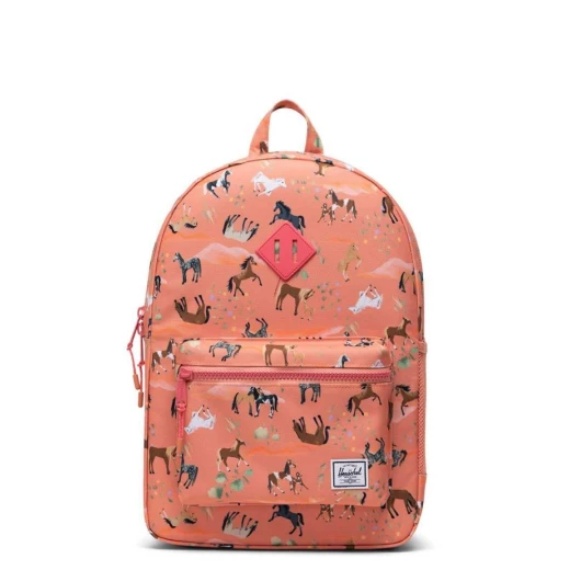 Herschel Heritage Youth Backpack – Wild Horses Print – 22L – 43 × 31 × 14 cm