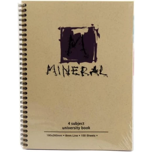 دفتر ملاحظات جامعي من مينترا مينيرال، 100 صفحة، 26 سم × 19 سم