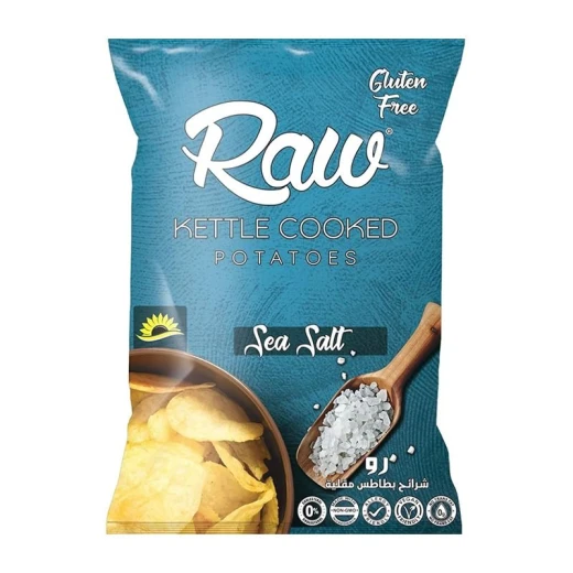 Raw Sea Salt Potato Chips 90-100g, Crunchy, delicious snack made from high-quality potatoes with classic sea salt flavor, perfect for any occasion Raw Sea Salt Potato Chips 90-100g, Crunchy, delicious snack made from high-quality potatoes with classic sea salt flavor, perfect for any occasion