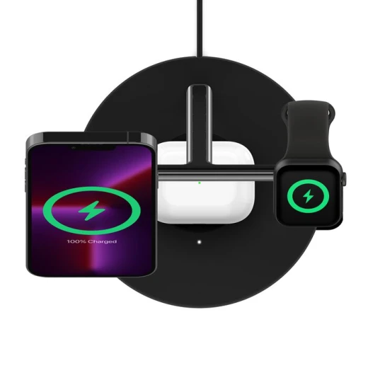 شاحن بيلكن اللاسلكي 3 في 1 مع MagSafe لأجهزة iPhone و Apple Watch و AirPods - بيلكين - Image 8