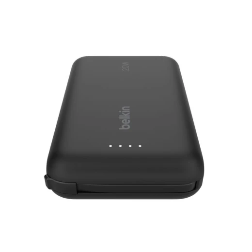 باور بانك بيلكين BoostCharge بسعة 10000 مللي أمبير – PD بقوة 20 واط مع كابل USB-C مدمج ومنفذ USB-C – أسود - بيلكين - Image 10