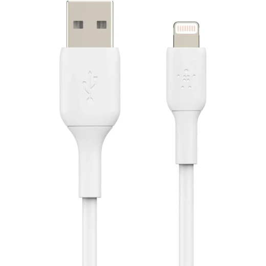 كابل Belkin Boost Charge Lightning بطول 3 أقدام أبيض - شاحن iPhone/iPad/AirPods معتمد من MFi - بيلكين - Image 3
