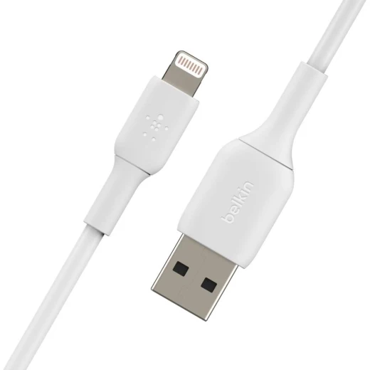 كابل Belkin Boost Charge Lightning بطول 3 أقدام أبيض - شاحن iPhone/iPad/AirPods معتمد من MFi - بيلكين - Image 5