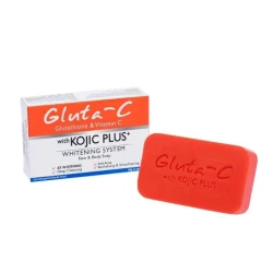 Gluta-C Face & Body Soap with Kojic Plus+ Whitening System – Brightening Soap for Even Skin Tone & Dark Spot Reduction