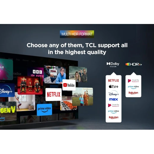تلفزيون TCL 75P8K مقاس 75 بوصة بدقة 4K QLED Google TV مع معدل تحديث 144 هرتز، Dolby Vision و Atmos - تي سي ال - Image 6