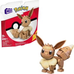 Mega Construx Build & Show Eevee Building Set - 215 Pieces, 4-Inch Poseable Figure for Kids