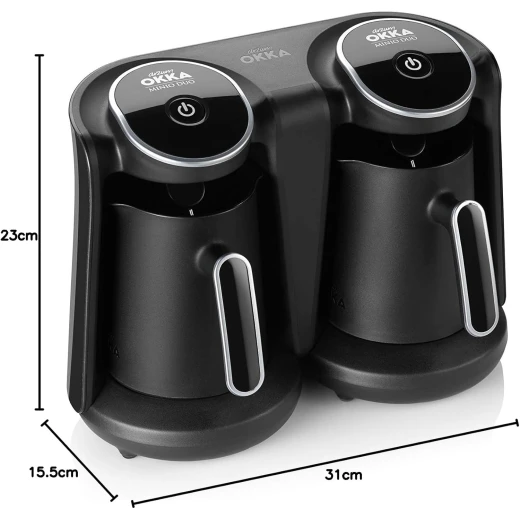 Arzum Okka OK006-K Minio Duo Turkish Coffee Maker, 8 Cup Capacity, 880 W, Chrome - arzum okka - Image 2