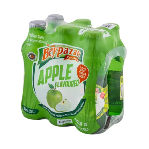 مياه بي بازاري معدنية طبيعية بنكهة التفاح مشروب فوار 6 عبوات 200 مل مياه بي بازاري معدنية طبيعية بنكهة التفاح مشروب فوار 6 عبوات 200 مل