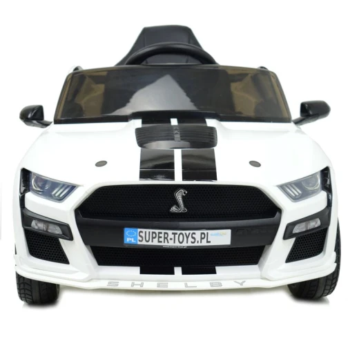 سيارة فورد موستانج شيلبي GT500 كهربائية للركوب، عجلات ناعمة، لون أبيض، 12 فولت - Image 4