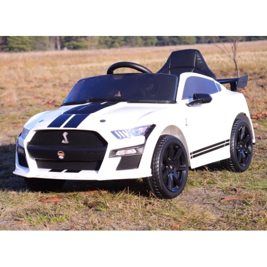 سيارة فورد موستانج شيلبي GT500 كهربائية للركوب، عجلات ناعمة، لون أبيض، 12 فولت - Image 7