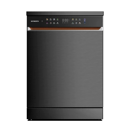 Skyworth Dishwasher 8 Programs Inverter A+++ Grey 3 Spray 3 Baskets Touch Control Skyworth Dishwasher 8 Programs Inverter A+++ Grey 3 Spray 3 Baskets Touch Control